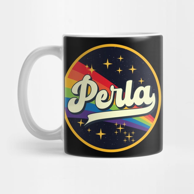 Perla // Rainbow In Space Vintage Style by LMW Art